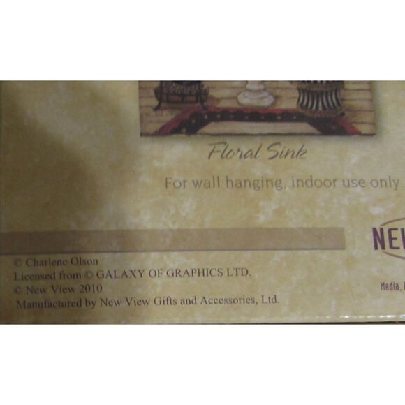 Winterle Olson 3D set of 2 bathroom plaques footed tub vanity sink new Orleans - Picture 5 of 9